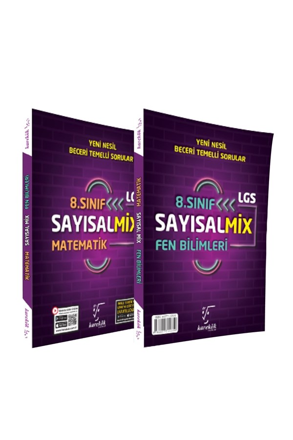 Karekök Yayınları 8.Sınıf LGS Sayısalmix Matematik ve Fen Bilimleri Soru Bankası
