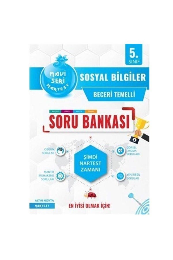 Nartest Yayınları 5.Sınıf Mavi Sosyal Bilgiler Soru Bankası