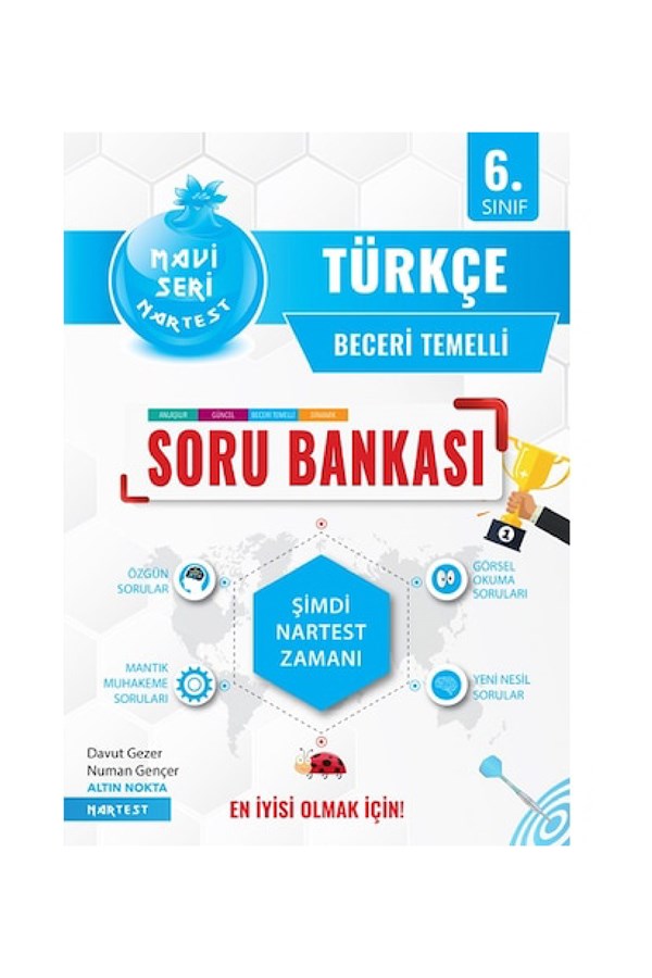 Nartest Yayınları 6.Sınıf Mavi Türkçe Soru Bankası