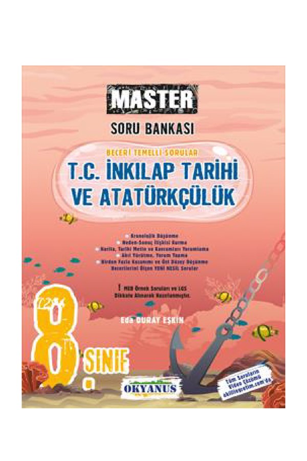 Okyanus Yayınları 8.Sınıf Master T. C. İnkılap Tarihi ve Atatürkçülük Soru Bankası