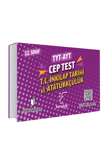 Karekök Yayınları TYT AYT Cep Test T.C.İnkilap Tarihi ve Atatürkçülük