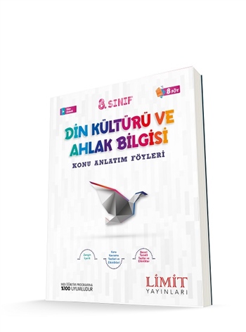 Limit Yayınları 8.Sınıf Din Kültürü ve Ahlak Bilgisi Konu Anlatım Föyleri