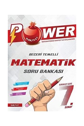 Nartest Yayınları 7.Sınıf Kırmızı Power Matematik Soru Bankası