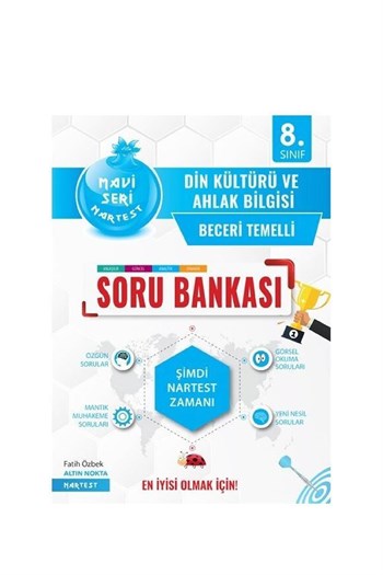 Nartest Yayınları 8.Sınıf Mavi Din Kültürü Soru Bankası