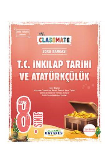 Okyanus Yayınları 8.Sınıf Classmate T. C. İnkılap Tarihi ve Atatürkçülük Soru Bankası