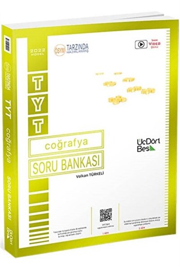 Üç Dört Beş Yayınları TYT Coğrafya Soru Bankası Yeni
